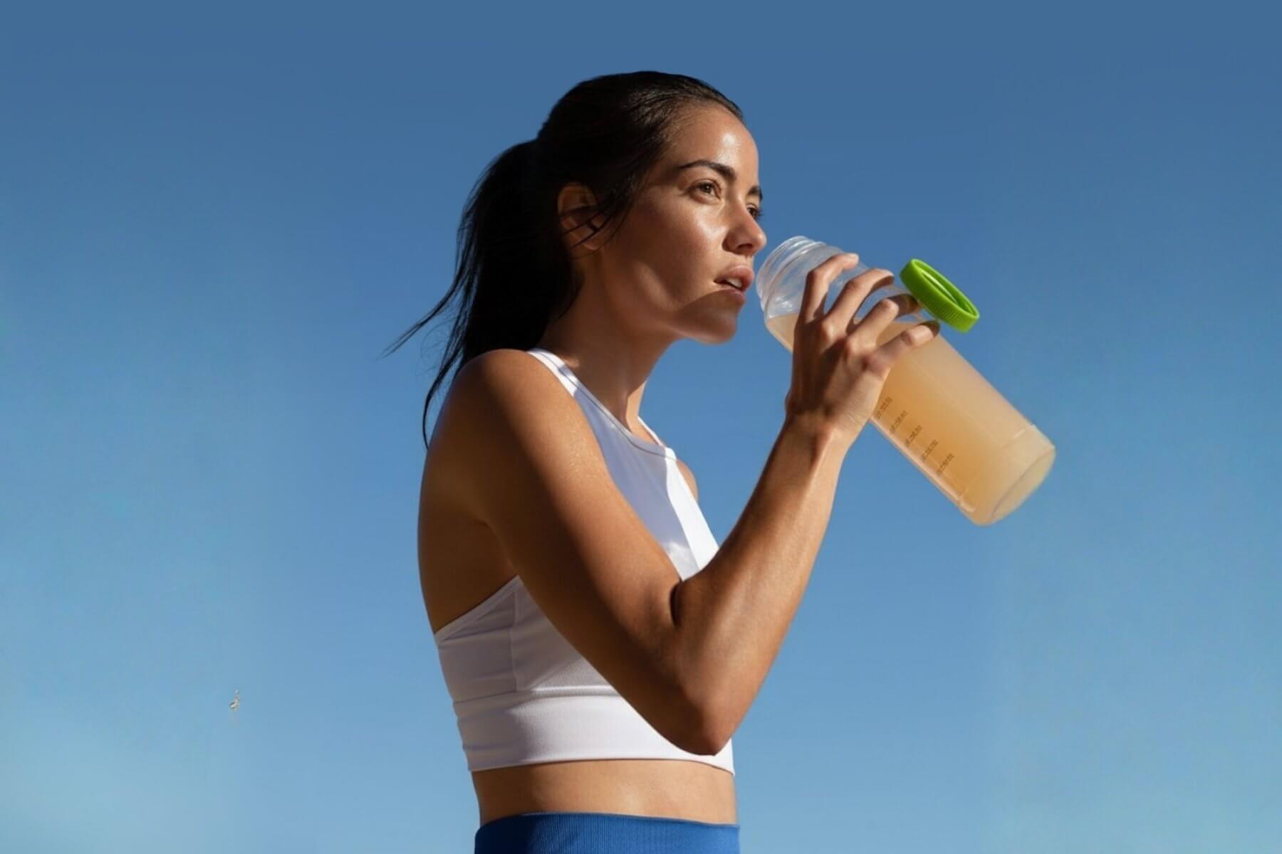 Isotonický nápoj při sportu